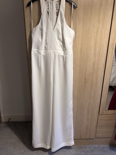 Bridal white jumpsuit size - white,