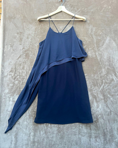 Issa london blue chiffon slip - chiffon,
