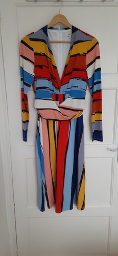 Patterned issa wrap dress - patterned,
