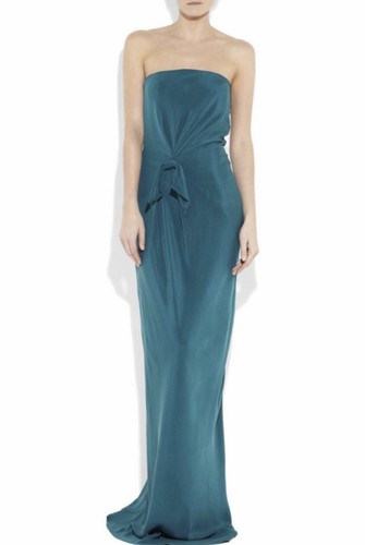 Issa blue silk gown - issa,