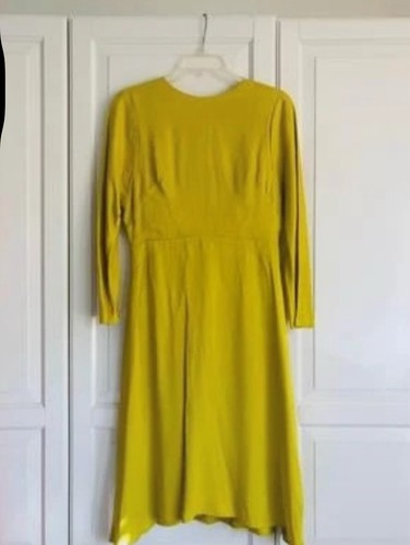 Issa yellow line dress - a-line,