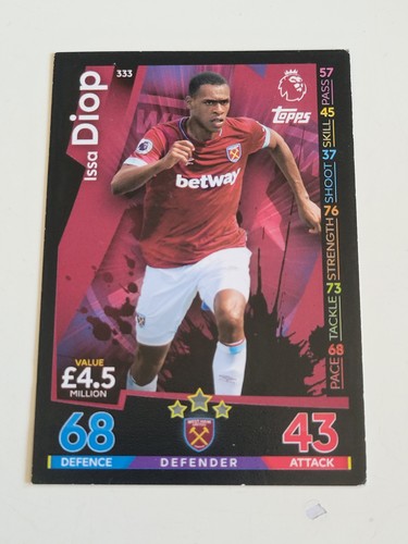 Match attax card issa - match, diop